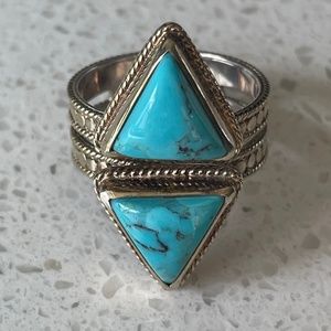 Authentic Anna Beck Turquoise Ring Size 7